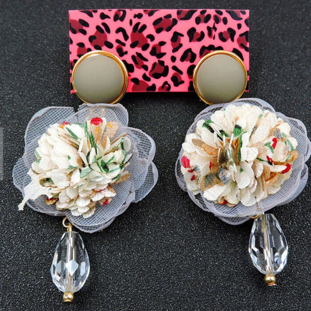 Betsey Johnson flower earrings